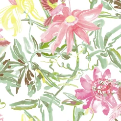 Coordonné Flowers red -