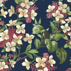 Coordonné Flowery Navy -