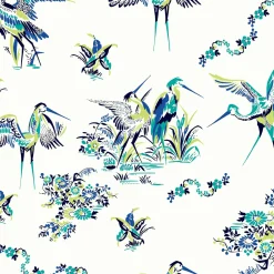 Coordonné Grullas de papel Azul -
