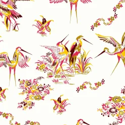Coordonné Grullas de papel Rojo -