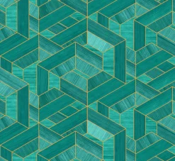 Coordonné Hexagon Aqua -