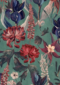 Coordonné Jardín Rojo Menta -