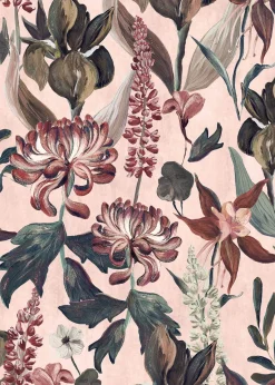 Coordonné Jardín Rojo Rosa -
