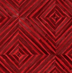 Coordonné Kaleido-Bamboo Scarlet -