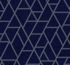 Coordonné Labyrinth Navy -