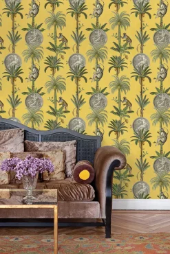 Coordonné Lémurs Mustard -