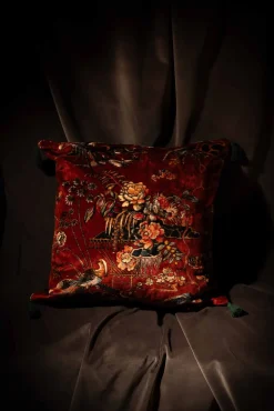 Coordonné Sacred Pheasants Ruby -
