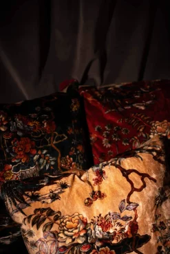 Coordonné Sacred Pheasants Ruby -