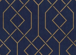 Coordonné Trellis Ultramarine -